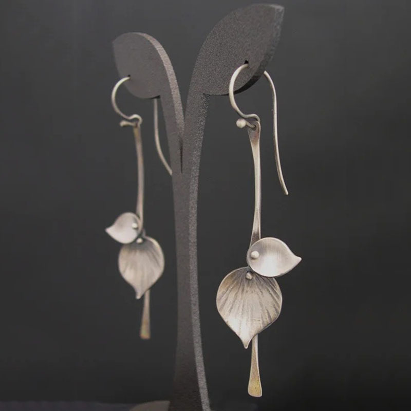 Lupera – Pendientes vintage en forma de hoja