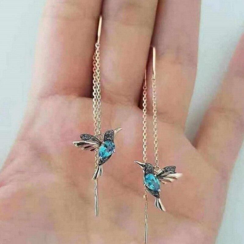 Aveline – Pendientes Kolibri en esmalte