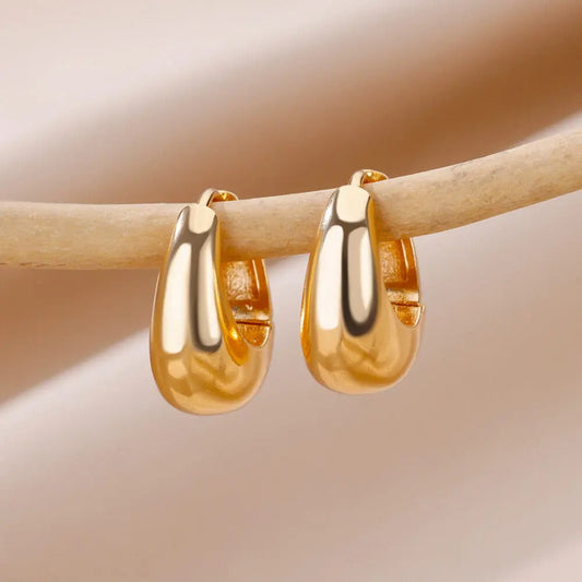 Valeria | Pendientes de Aro Dorados de Gota