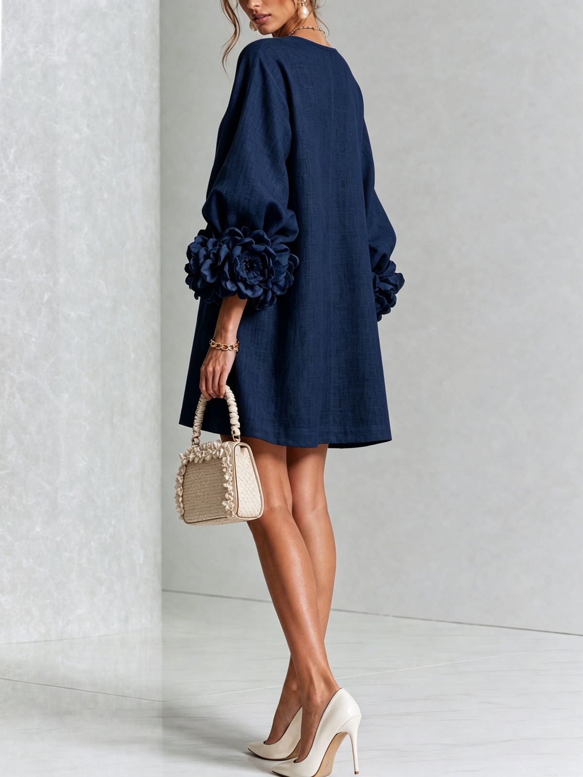 Lucía | Vestido Mini Floral Abotonado