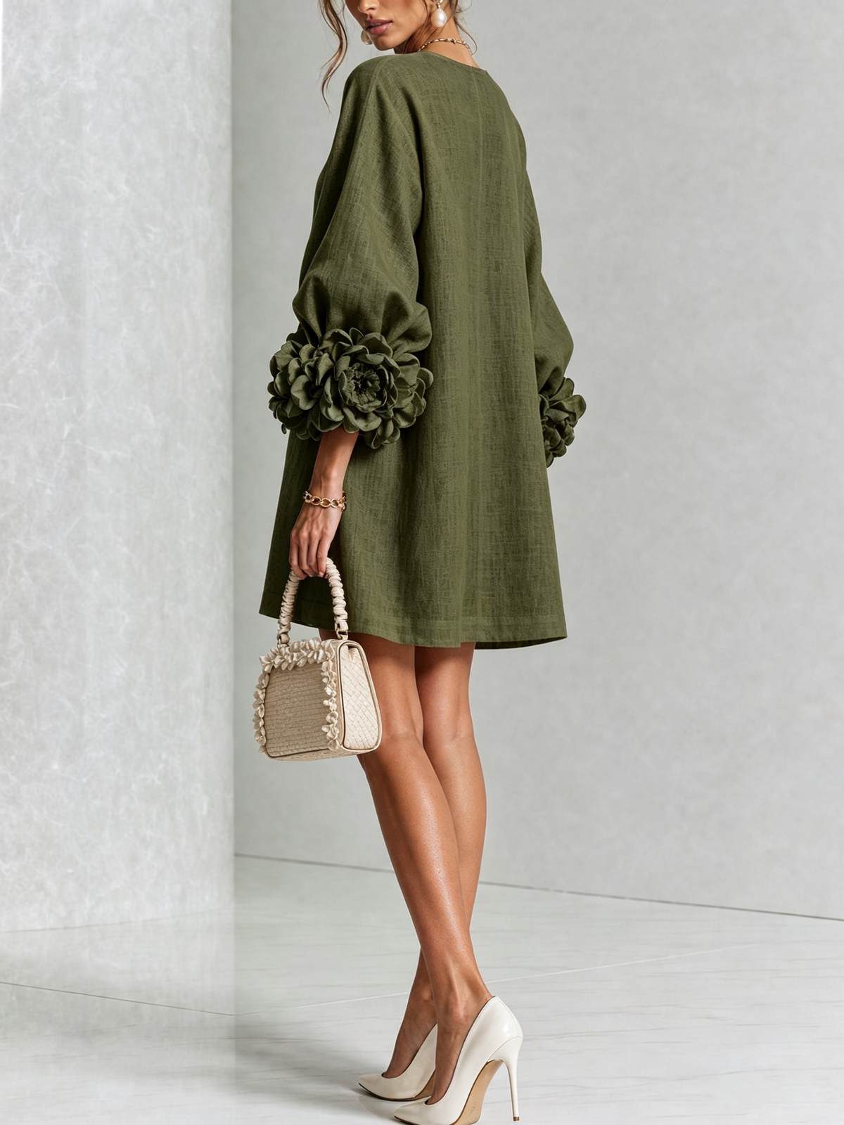 Lucía | Vestido Mini Floral Abotonado