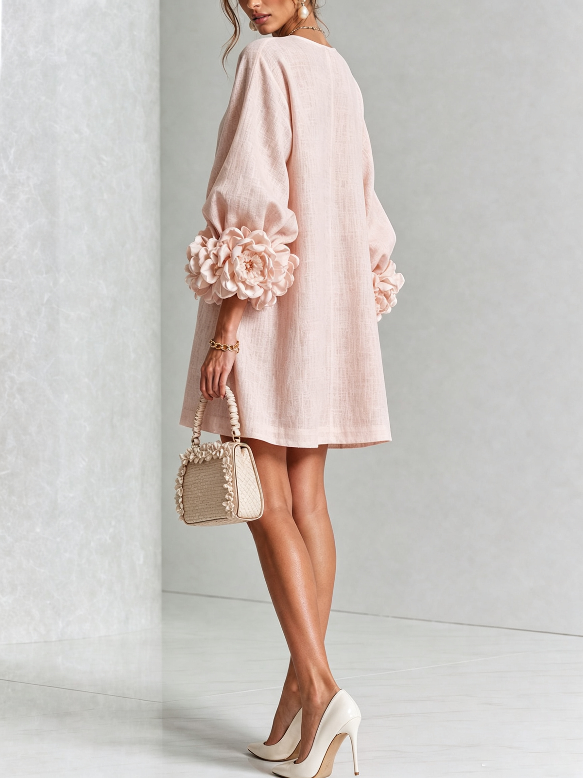 Lucía | Vestido Mini Floral Abotonado