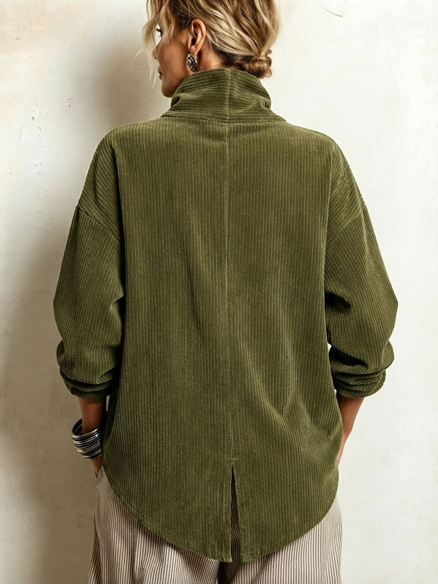 Carmen | Jersey de pana con cuello alto