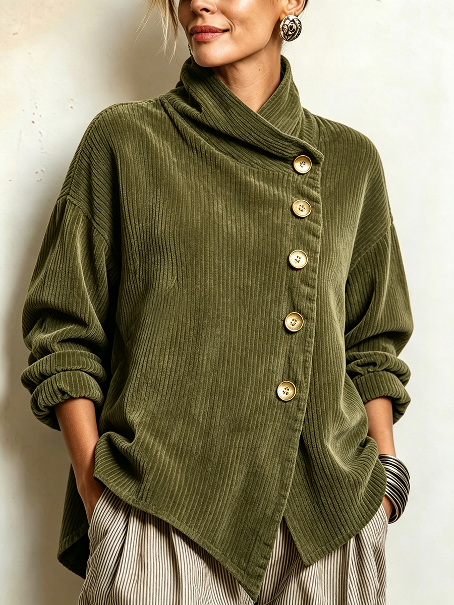 Carmen | Jersey de pana con cuello alto