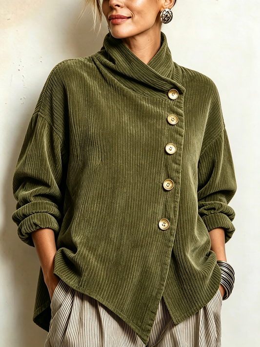 Carmen | Jersey de pana con cuello alto