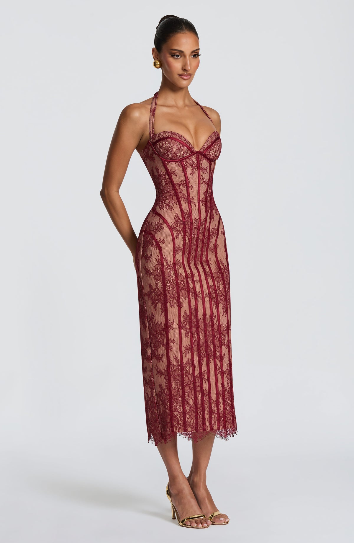 Rocío™ - Vestido Midi de Encaje