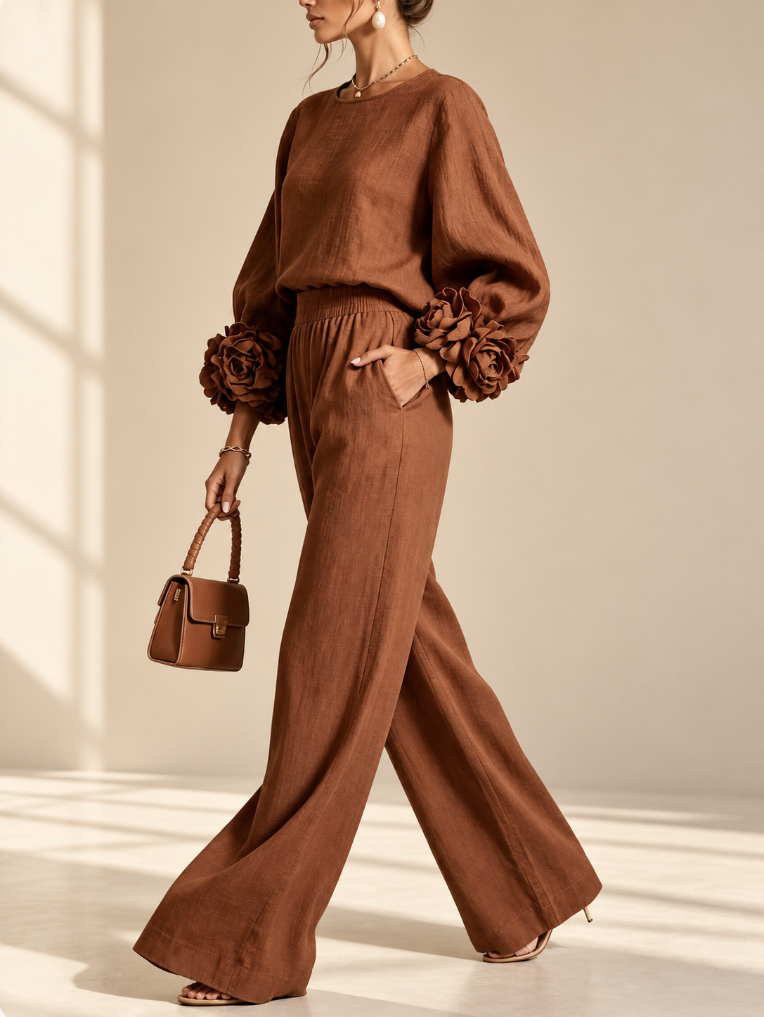 Claudia | Conjunto de Dos Piezas con Flores