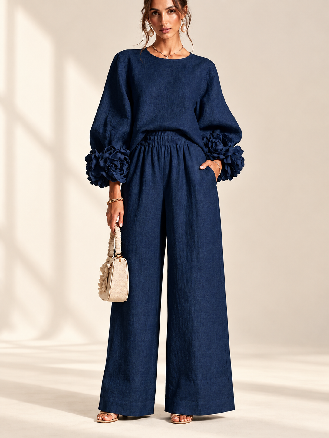 Claudia | Conjunto de Dos Piezas con Flores