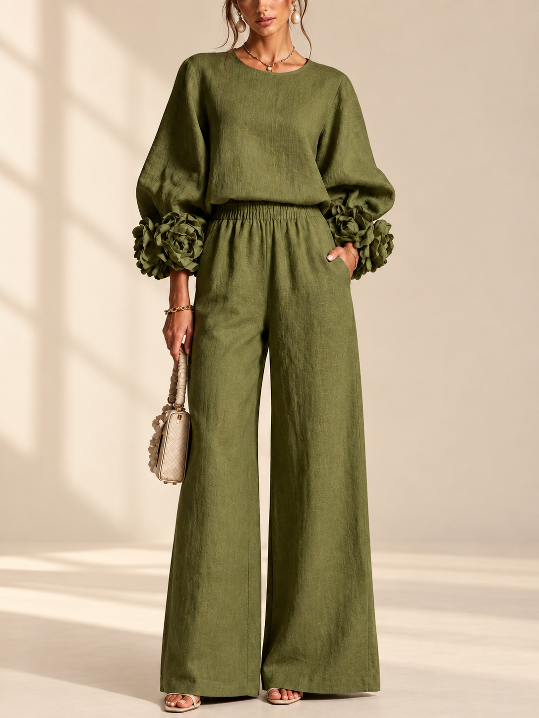 Claudia | Conjunto de Dos Piezas con Flores