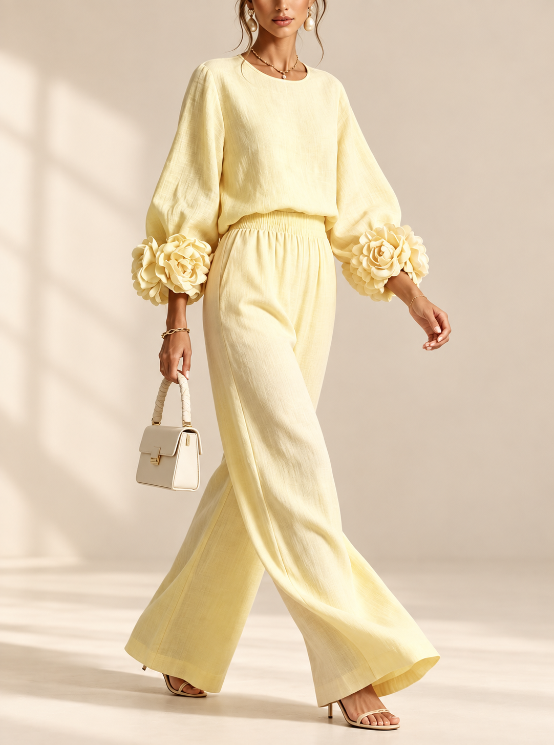Claudia | Conjunto de Dos Piezas con Flores