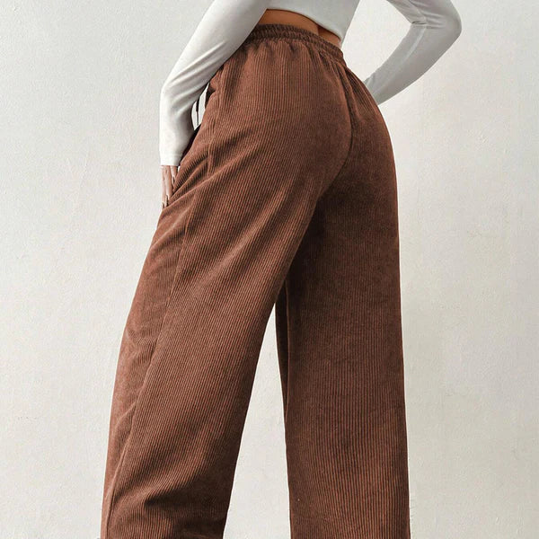 Leire - Pantalones de pana holgados y desenfadados