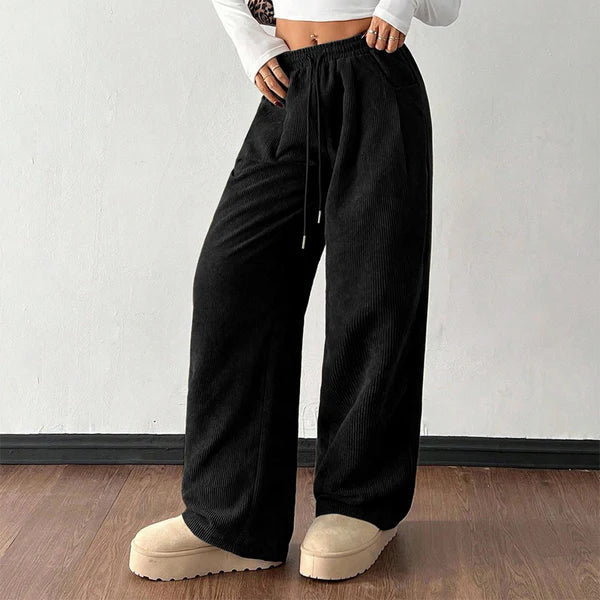 Leire - Pantalones de pana holgados y desenfadados