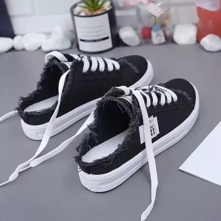 Amaya - zapatillas mule denim de suela cómoda