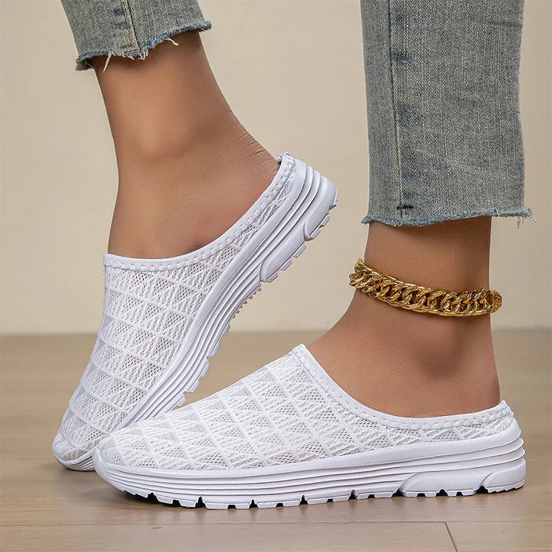 Zuecos unisex de malla ligera y transpirable