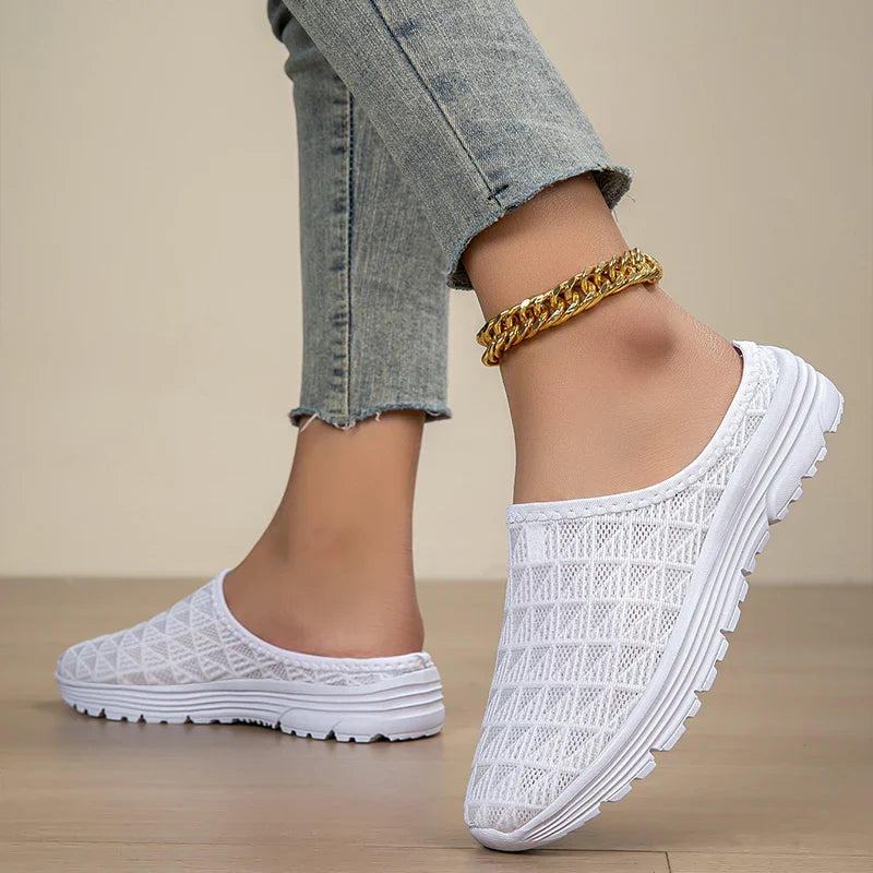 Zuecos unisex de malla ligera y transpirable