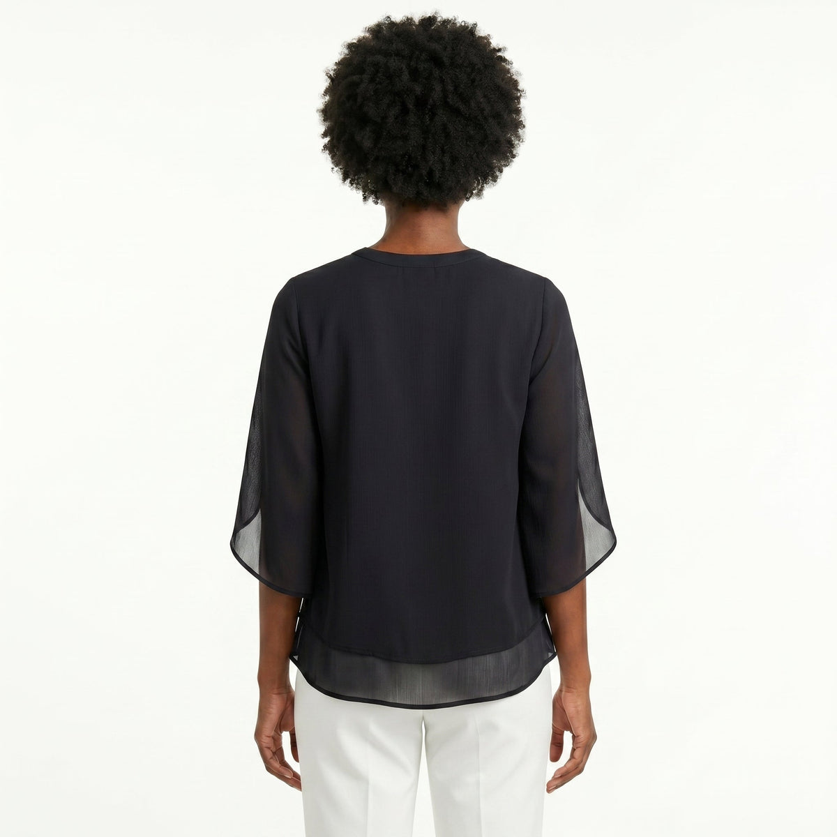 Francisca | Blusa con mangas de volantes